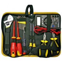 Sada náradia Strend Pro CMT-05.0215 • 15 dielna, elektrikárska + multimeter, v brašni