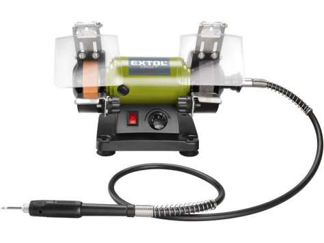 EXTOL CRAFT 410112 brúska stolová dvojkotúčová s ohybným hriadeľom 120W